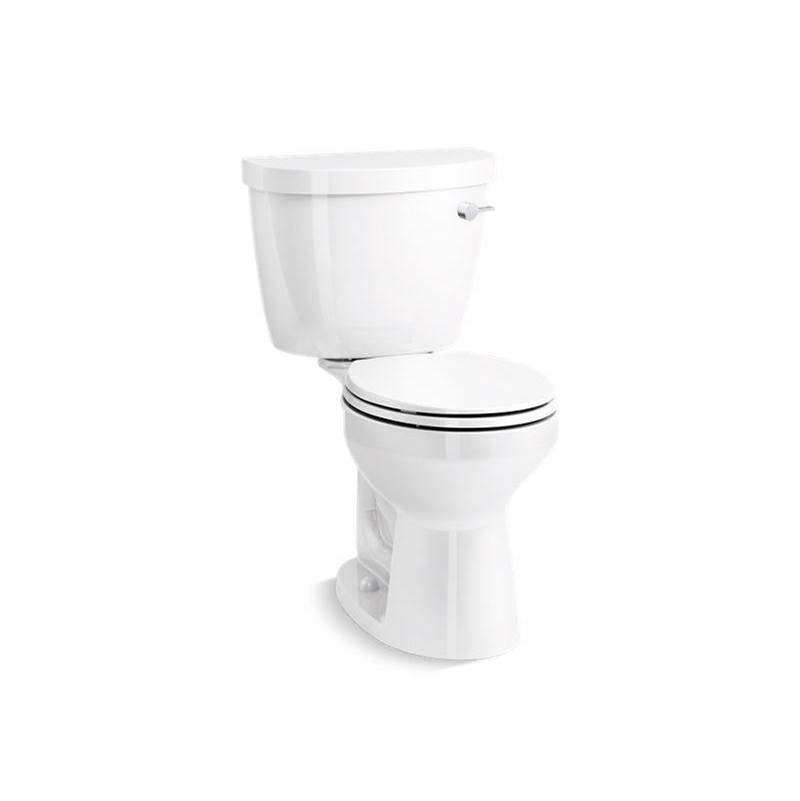 Kohler Cimarron® Two-piece round-front chair height 1.6 gpf chair-height toilet