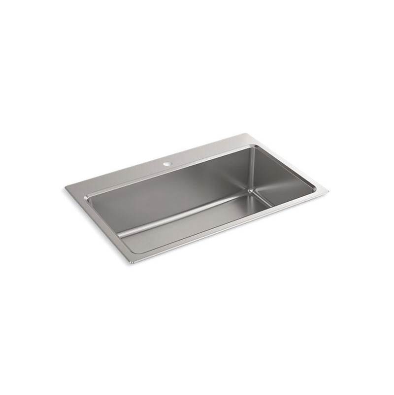Kohler Prologue® 33'' x 22'' x 9'' top-mount/undermount single-bowl kitchen sink