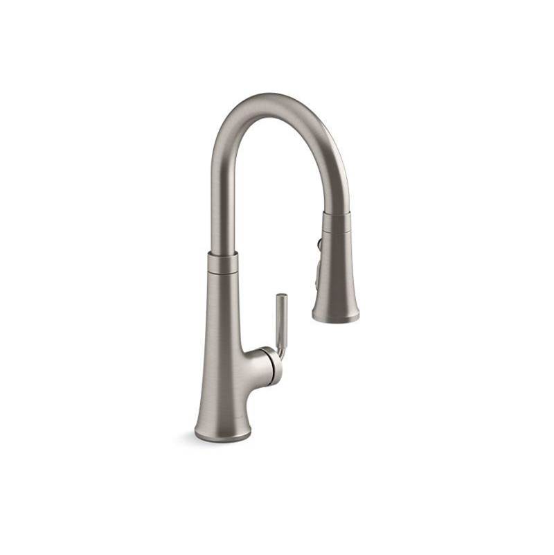 Kohler Tone® Pull-down kitchen sink faucet with three-function sprayhead