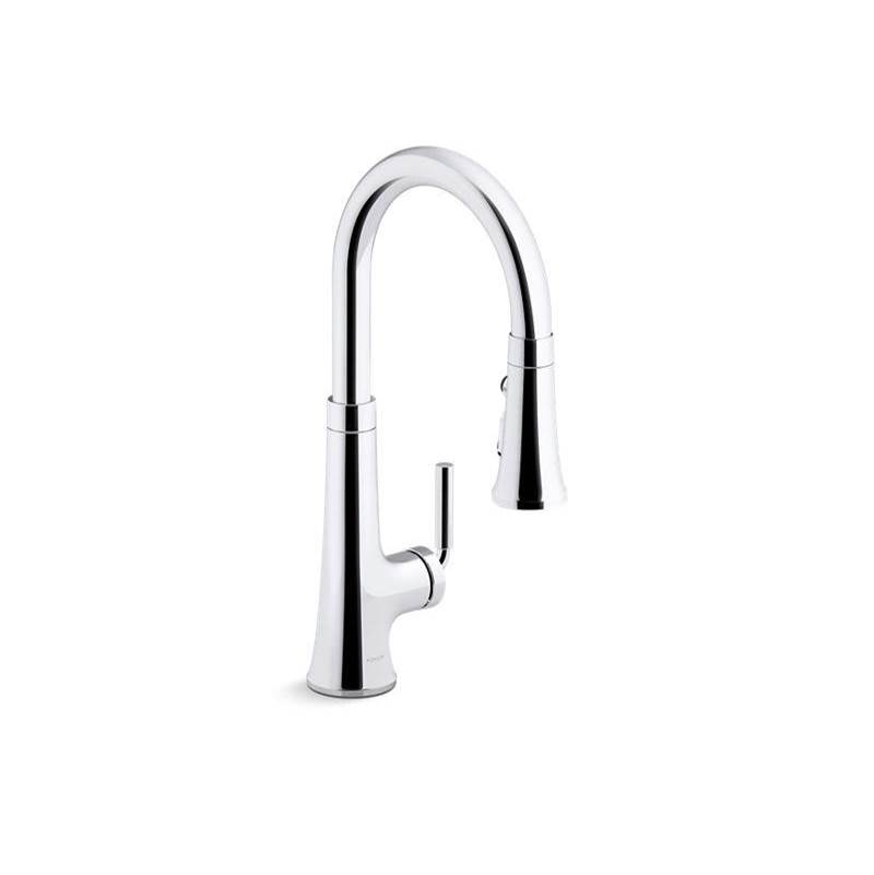 Kohler Tone® Pull-down kitchen sink faucet with three-function sprayhead