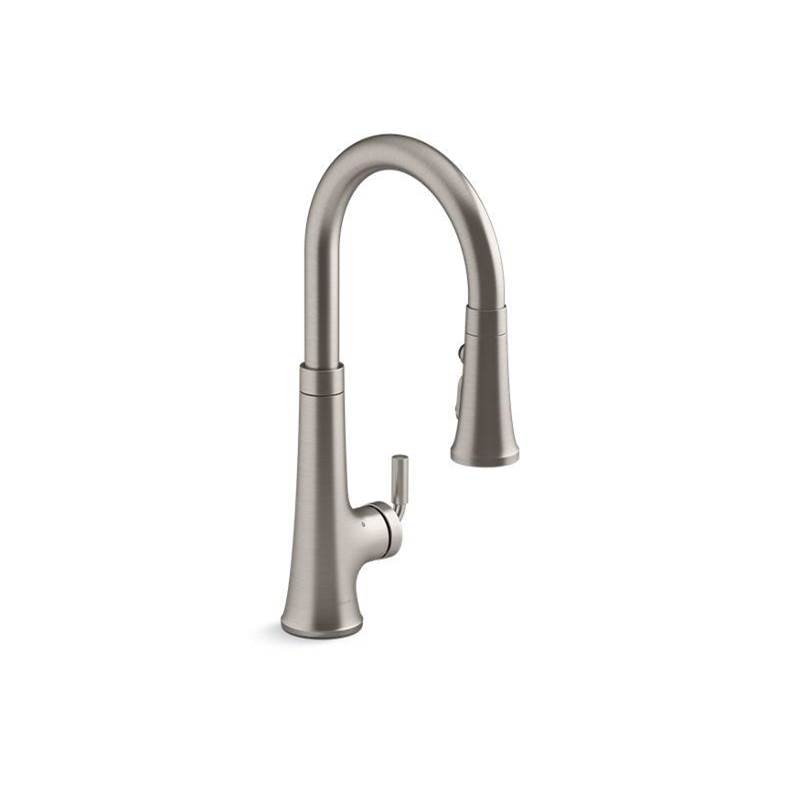 Kohler Tone® Touchless pull-down kitchen sink faucet with KOHLER® Konnect™ and three-function sprayhead