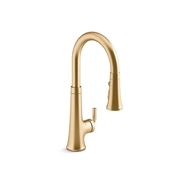 Kohler Tone® Touchless pull-down kitchen sink faucet with KOHLER® Konnect™ and three-function sprayhead