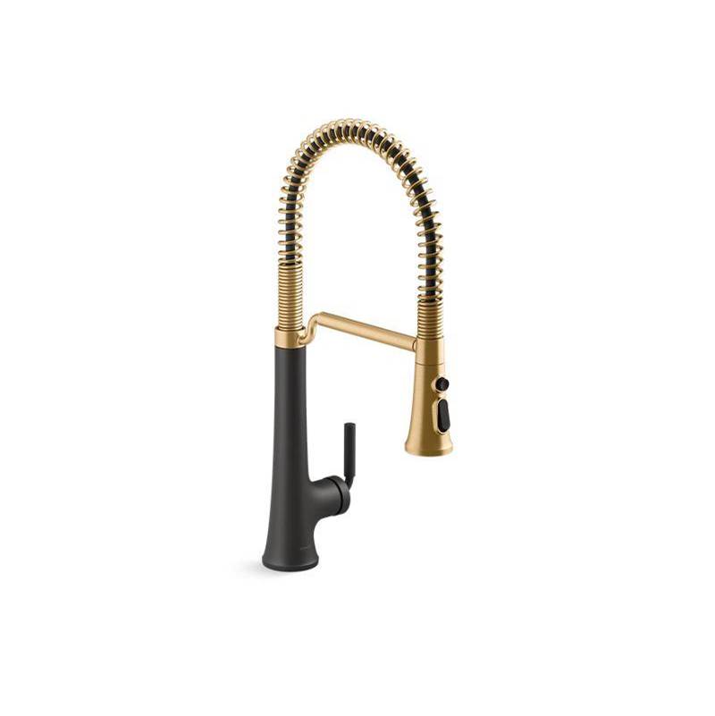 Kohler Tone® Semi-professional pull-down kitchen sink faucet with three-function sprayhead