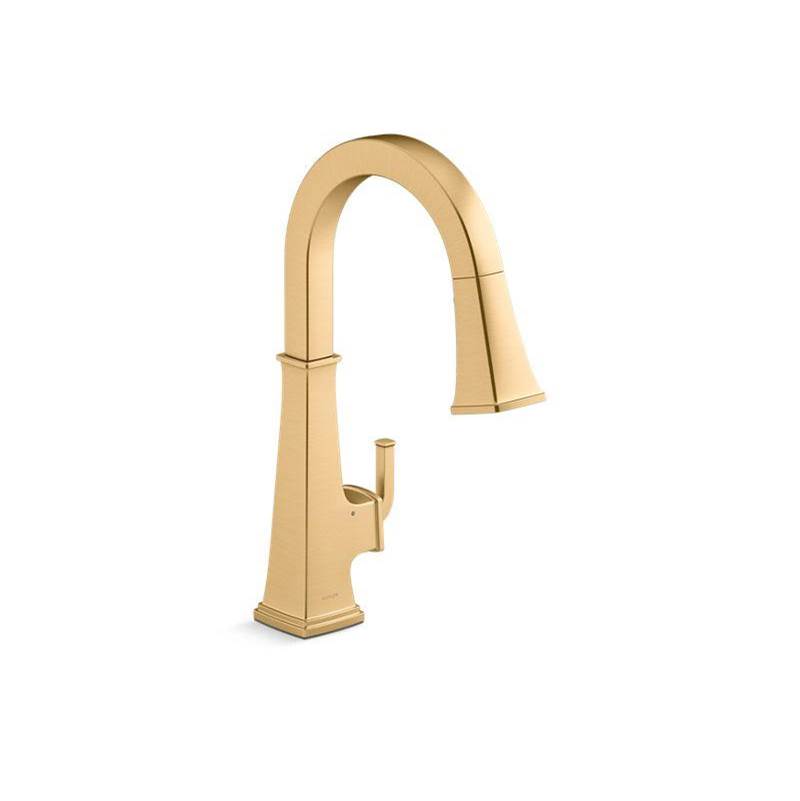 Kohler Riff® Touchless pull-down kitchen sink faucet with KOHLER® Konnect™ and three-function sprayhead