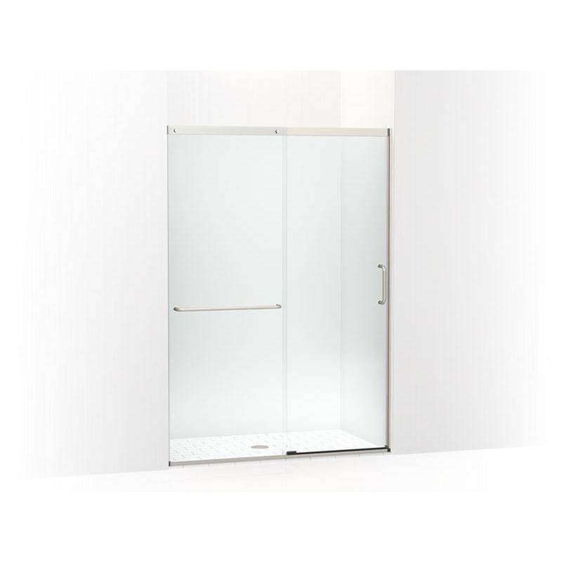 Kohler Elate™ Tall Sliding shower door, 75-1/2'' H x 50-1/4 - 53-5/8'' W, with heavy 5/16'' thick Crystal Clear glass
