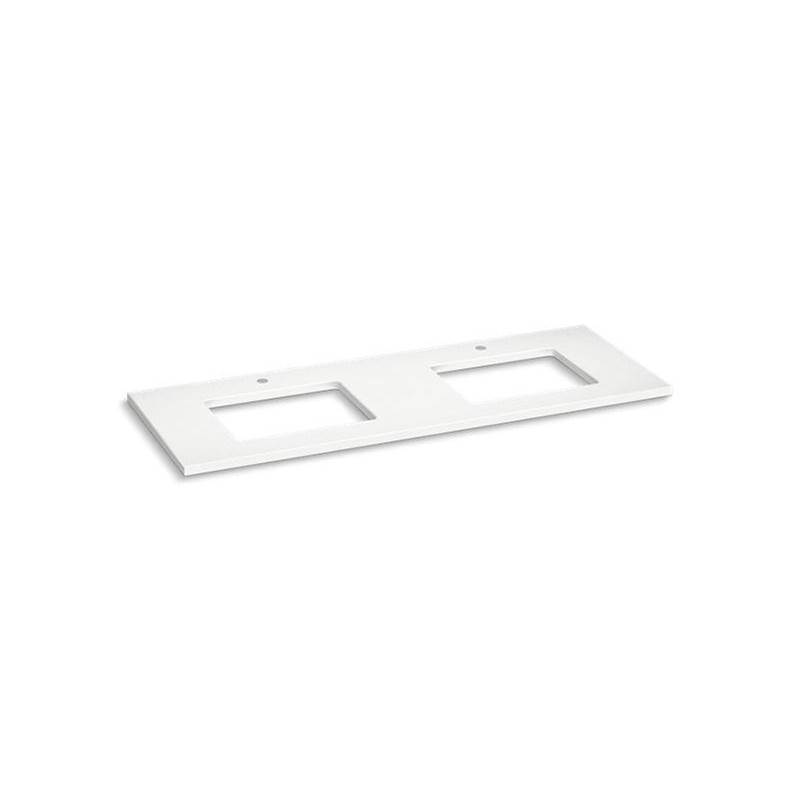 Kohler Silestone® 61'' quartz vanity top with two rectangular cutouts