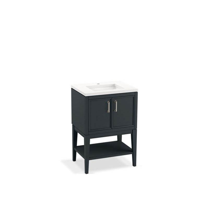 Kohler Winnow® 24'' bathroom vanity cabinet with sink and quartz top