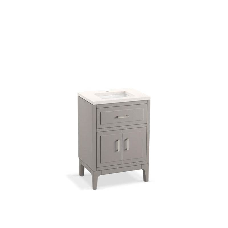 Kohler Seer® 24'' bathroom vanity cabinet with sink and quartz top