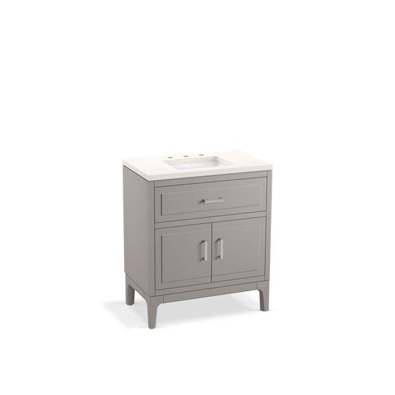 Kohler Seer® 30'' bathroom vanity cabinet with sink and quartz top
