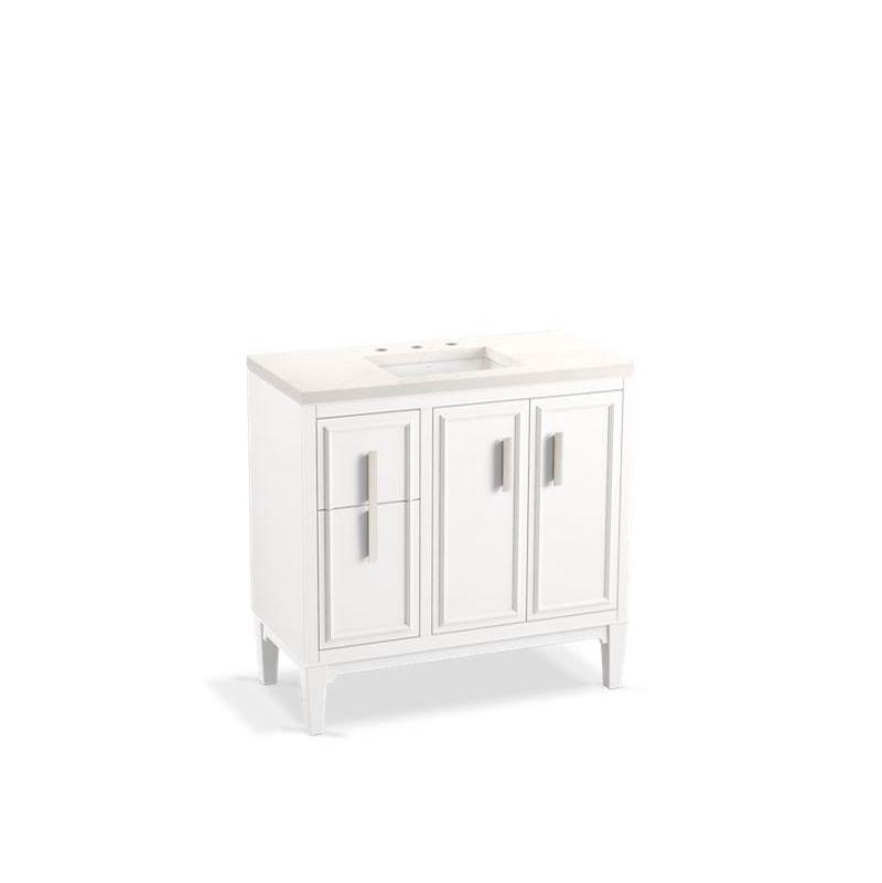 Kohler Southerk® 36'' bathroom vanity cabinet with sink and quartz top