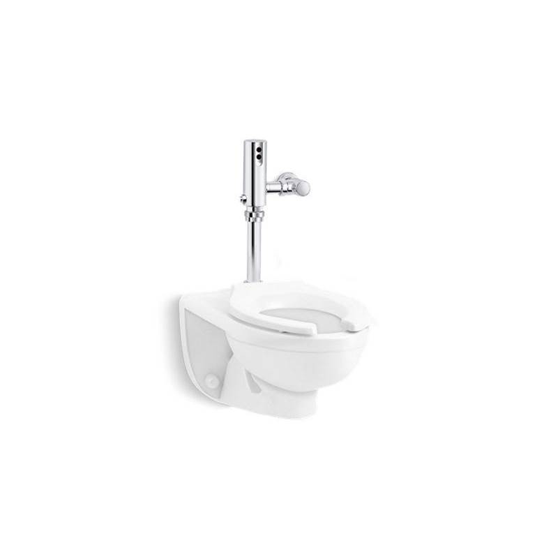 Kohler Kingston™ Ultra Commercial toilet with Mach® Tripoint® touchless DC 1.0 gpf flushometer