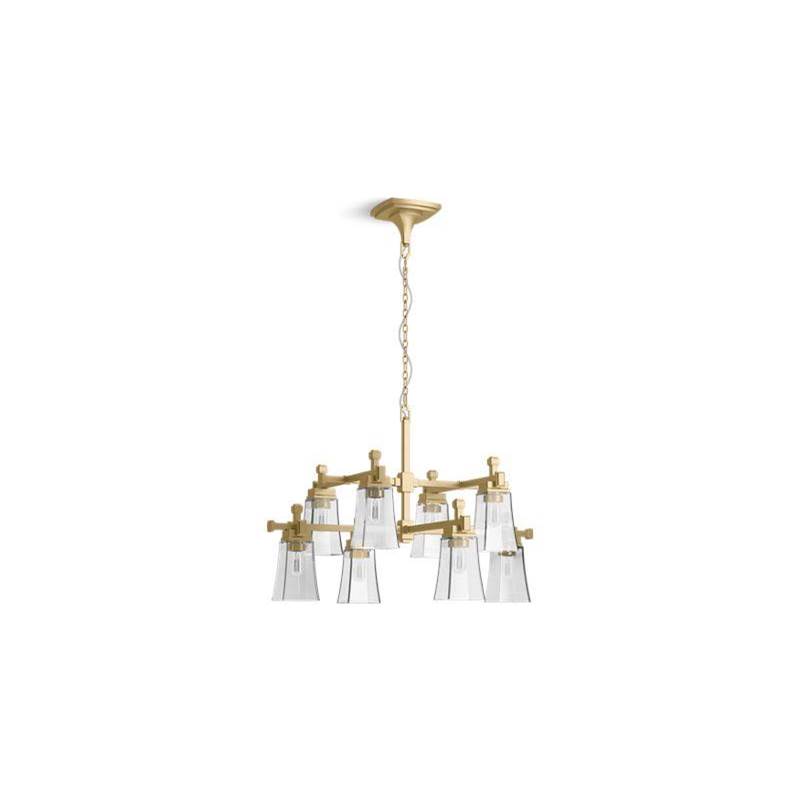 Kohler Riff® 35'' x 32-1/2'' eight-light chandelier