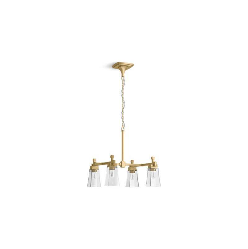 Kohler Riff® 30-9/16'' x 23-15/16'' four-light chandelier