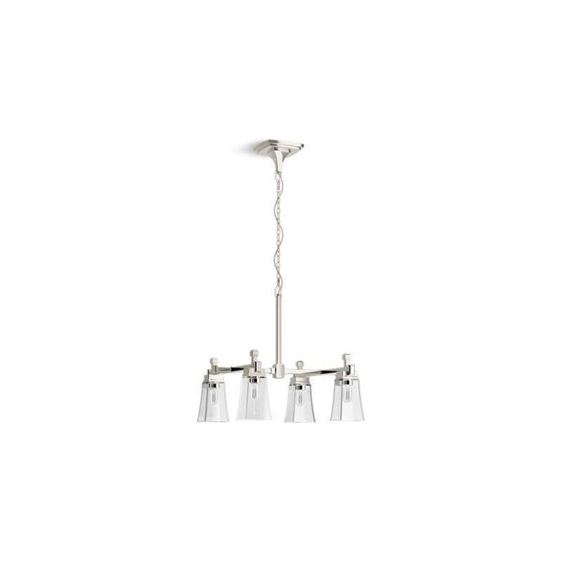 Kohler Riff® 30-9/16'' x 23-15/16'' four-light chandelier