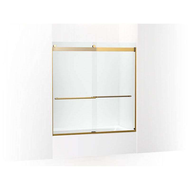 Kohler Levity® Plus 61-9/16'' H sliding bath door with 3/8'' - thick glass