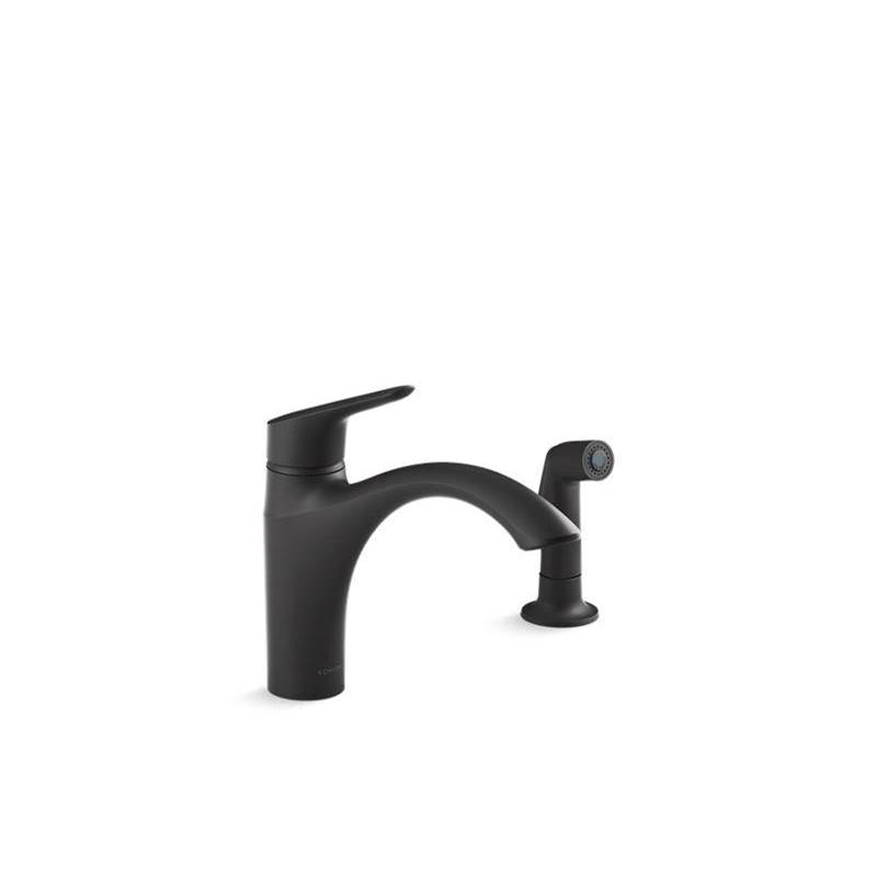 Kohler Rival™ Single-handle kitchen sink faucet with side sprayer