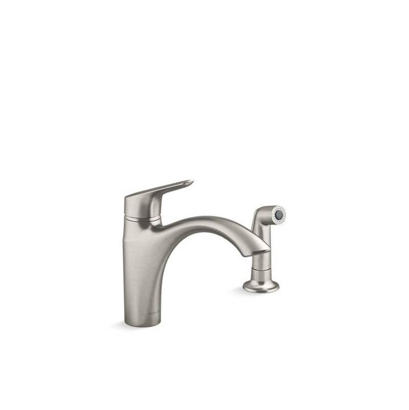 Kohler Rival™ Single-handle kitchen sink faucet with side sprayer