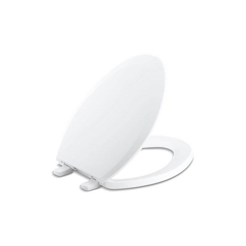 Kohler Lustra™ Quick-Release™ elongated toilet seat with antimicrobial agent