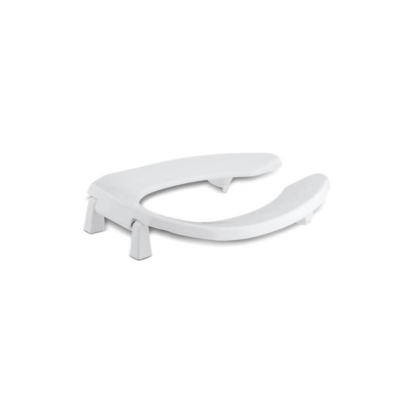 Kohler Lustra™ Commercial elongated toilet seat with 1'' bumpers and antimicrobial agent