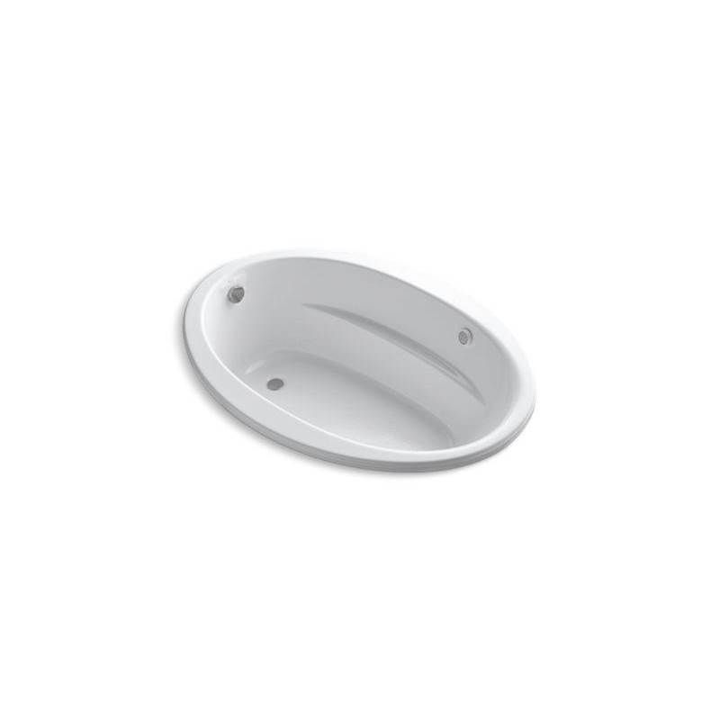 Kohler Sunward® 60'' x 42'' Heated BubbleMassage™ air bath with Bask®, end drain