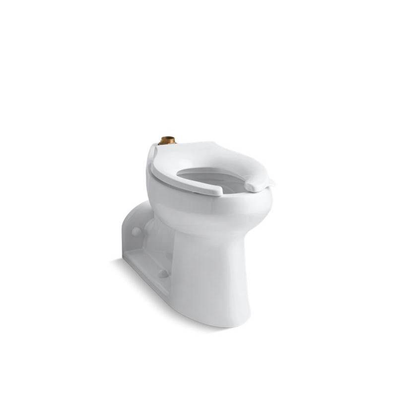Kohler Anglesey™ Floor-mount top spud flushometer bowl with exposed trapway