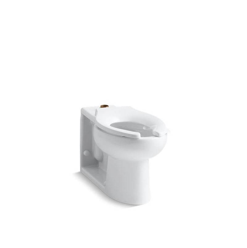 Kohler Anglesey™ Floor-mount top spud flushometer bowl with bedpan lugs