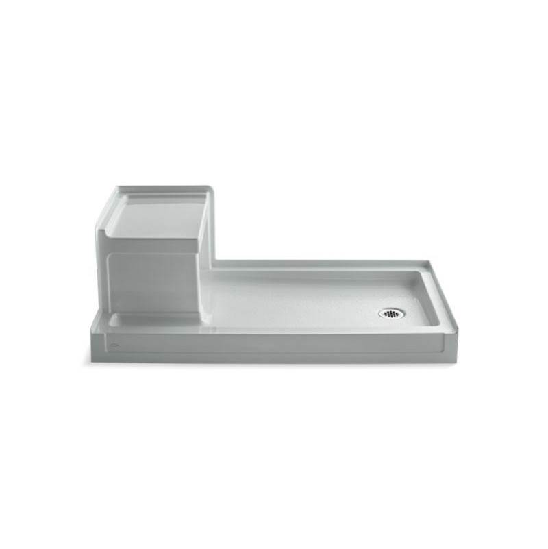 Kohler Tresham® 60'' x 32'' alcove shower base, right drain