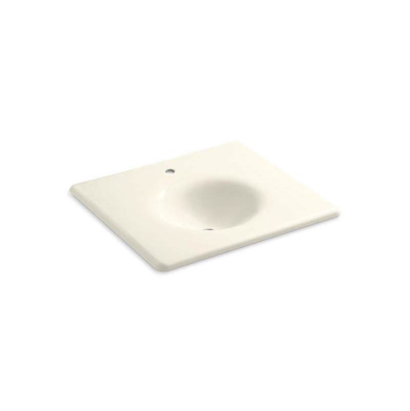 Kohler Iron/Impressions® 25'' Enameled cast iron vanity top with integrated round sink