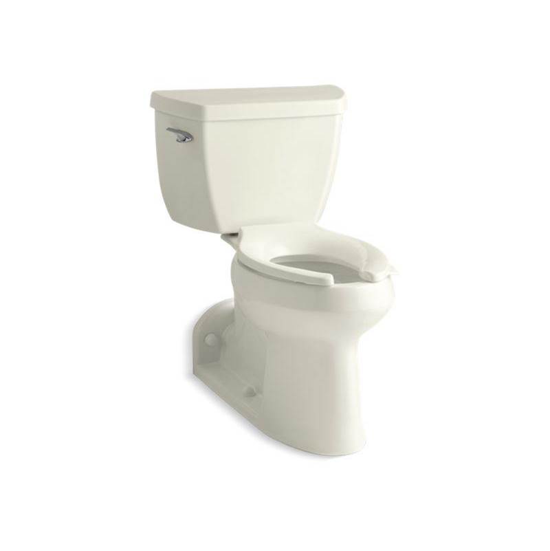 Kohler Barrington™ Two-piece elongated chair height 1.0 gpf toilet with tank cover locks