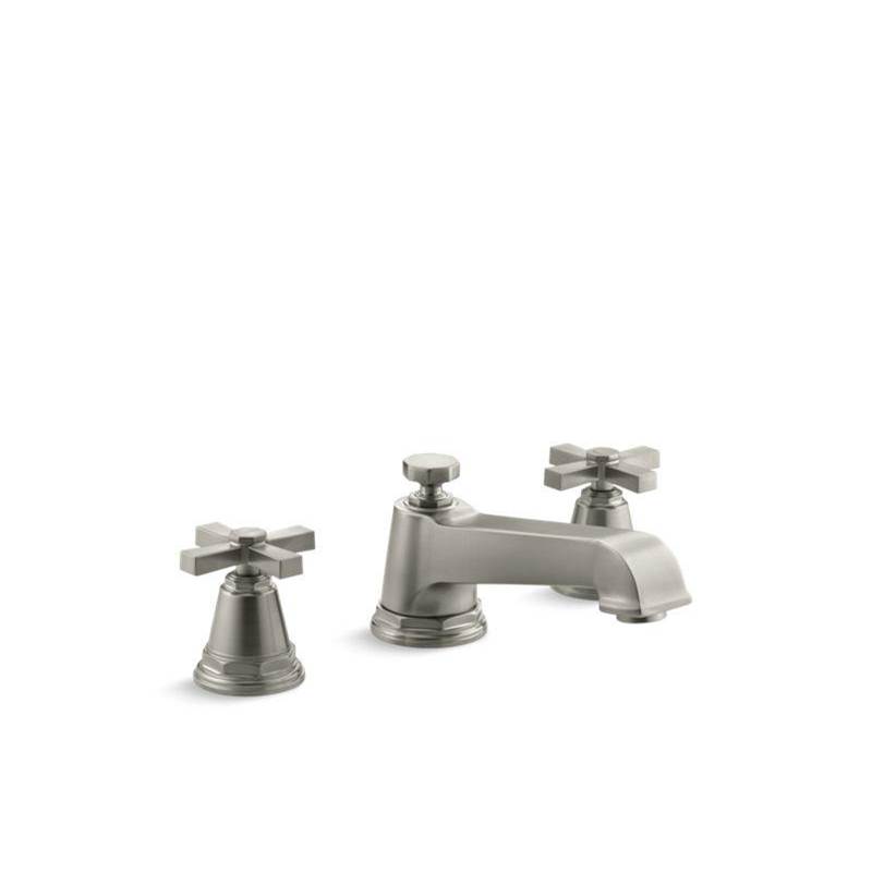 Kohler Pinstripe® Pure Deck-mount bath faucet trim with cross handles