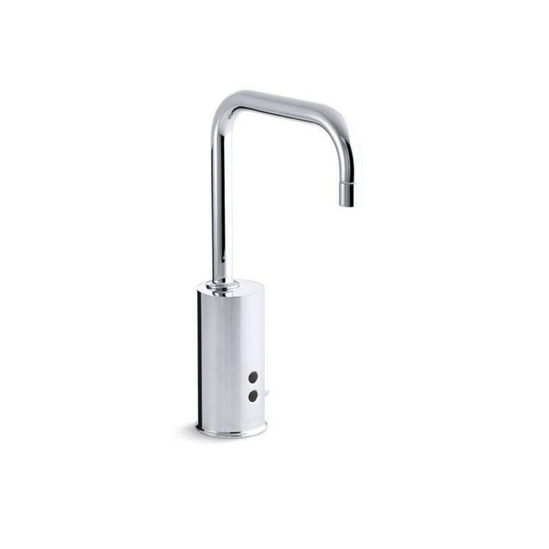 Kohler Gooseneck Touchless single-hole lavatory sink faucet with Insight™ sensor technology and temperature mixer, DC-powered, 0.5 gpm