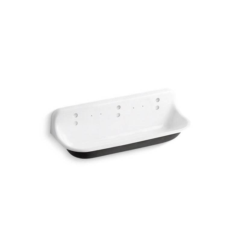 Kohler Brockway™ 5' wall-mount wash sink with 3 faucet holes