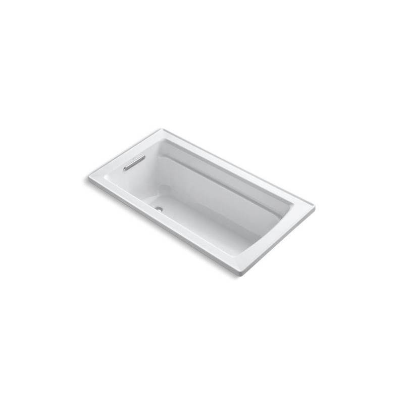 Kohler Archer® 60'' x 32'' drop-in bath with Bask® heated surface and reversible drain