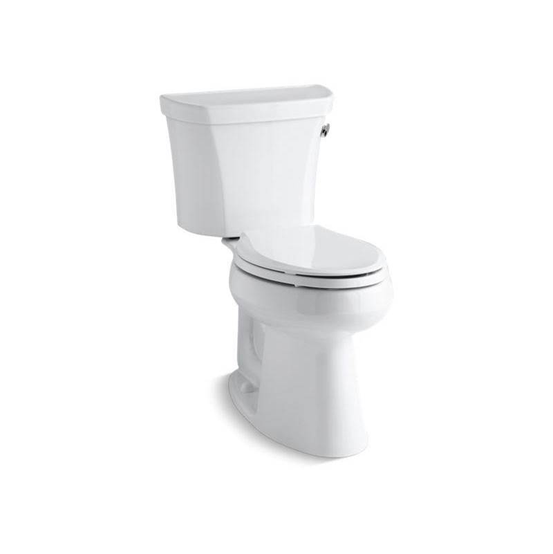 Kohler Highline® Two-piece elongated 1.28 gpf chair height toilet with right-hand trip lever, insulated tank and 10'' rough-in