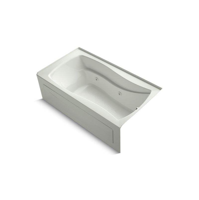Kohler Mariposa® 66'' x 36'' alcove whirlpool bath with Bask® heated surface, integral apron, integral flange, and right-hand drain