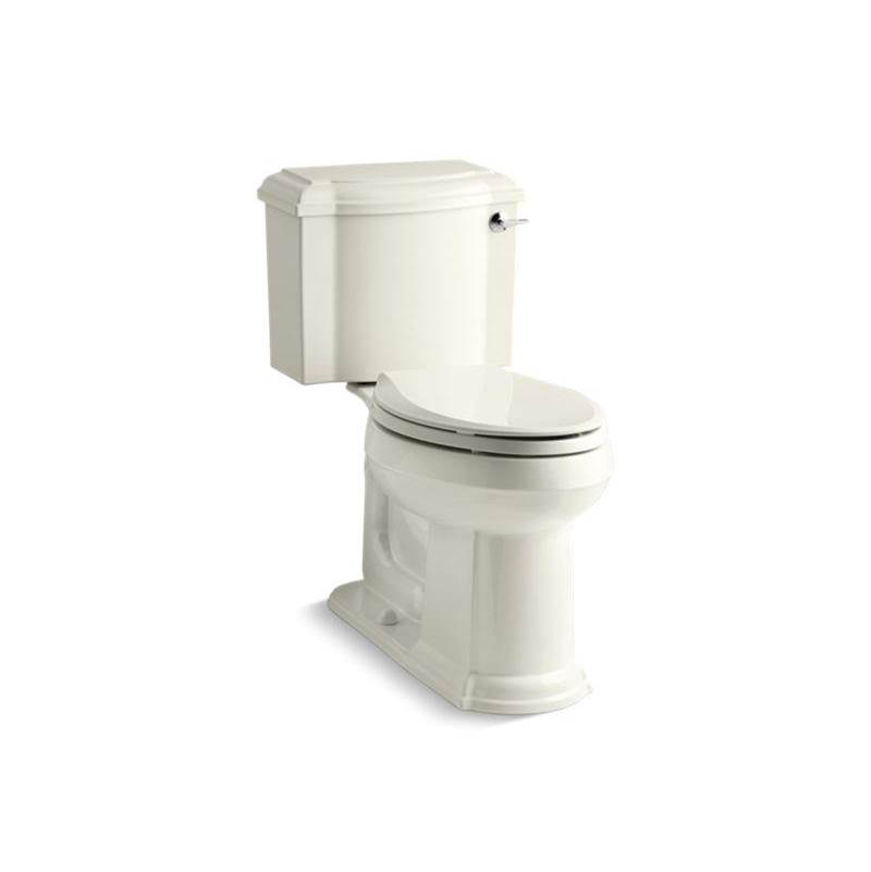 Kohler Devonshire® Two-piece elongated 1.28 gpf chair height toilet with right-hand trip lever