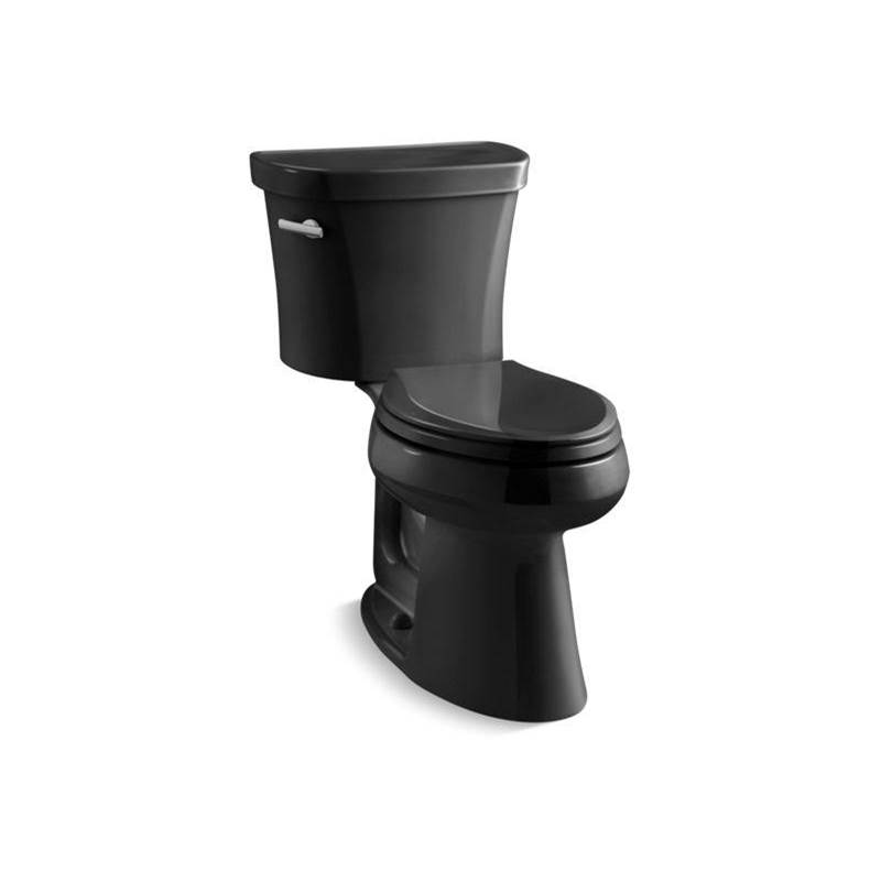 Kohler Highline® Two-piece elongated 1.28 gpf chair height toilet with insulated tank and 14'' rough-in