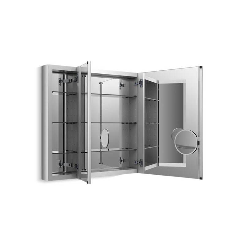 Kohler Verdera® 40'' W x 30'' H aluminum medicine cabinet with adjustable flip-out flat mirror
