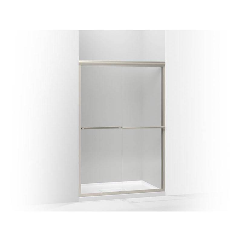 Kohler Gradient® sliding shower door, 70-1/16'' H x 47-5/8'' W, with 1/4'' thick Crystal Clear glass