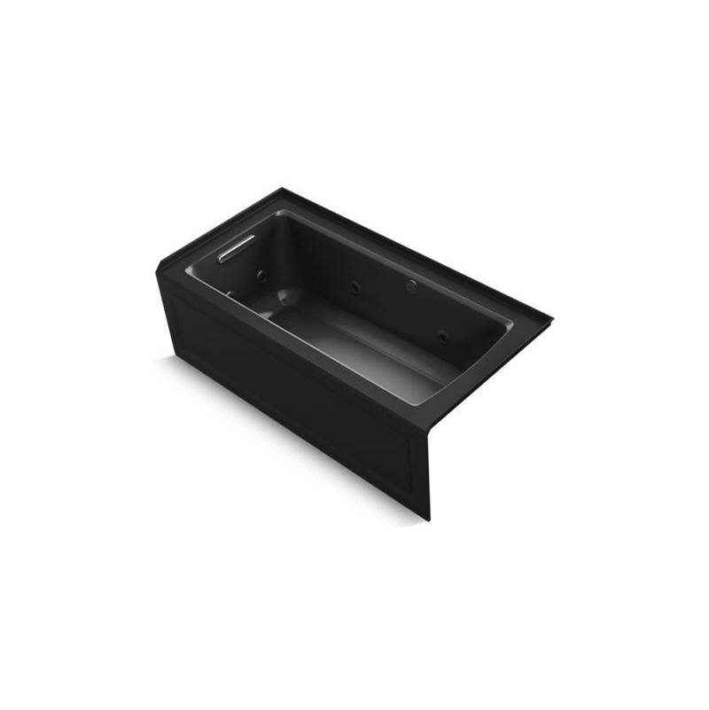 Kohler Archer® 60'' x 30'' alcove whirlpool bath with Bask® heated surface