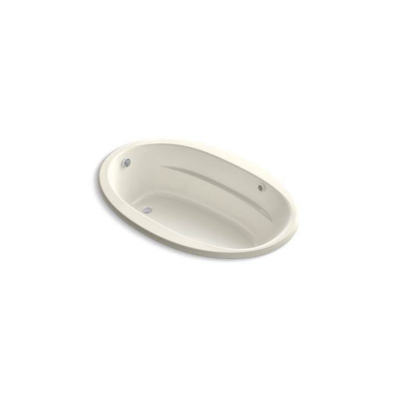 Kohler Sunward® 66'' x 42'' Heated BubbleMassage™ air bath with Bask®, end drain