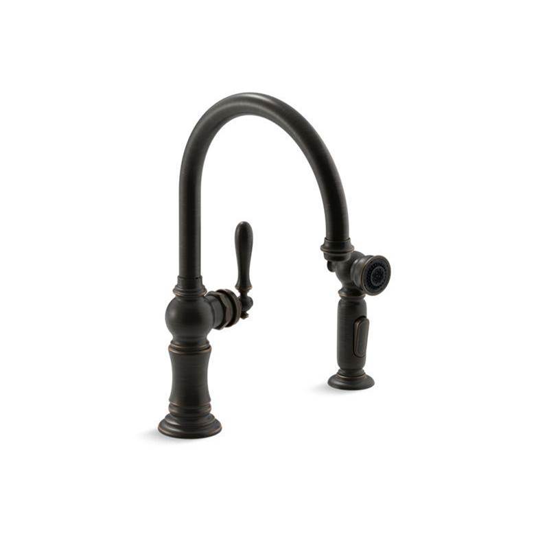 Kohler Artifacts® Single-handle kitchen sink faucet with two-function sprayhead