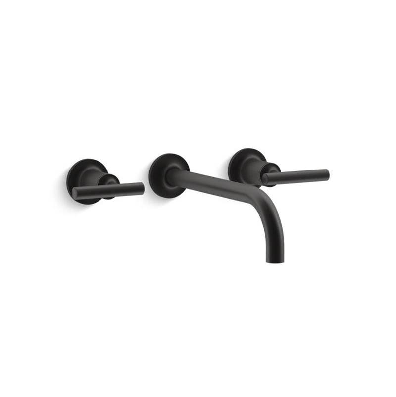 Kohler Purist® Widespread wall-mount bathroom sink faucet trim with lever handles, 1.2 gpm