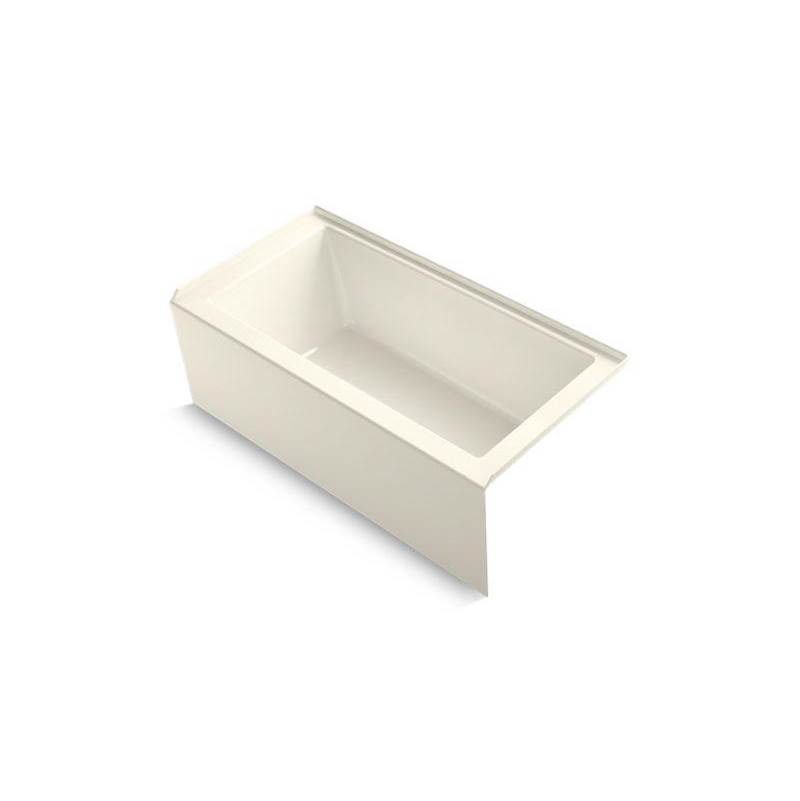 Kohler Underscore® 60'' x 30'' alcove bath with integral apron, integral flange and right-hand drain