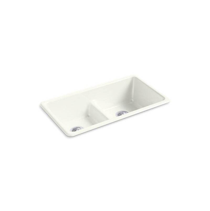 Kohler Iron/Tones® 33'' x 18-3/4'' x 9-5/8'' Smart Divide® top-mount/undermount double-equal kitchen sink