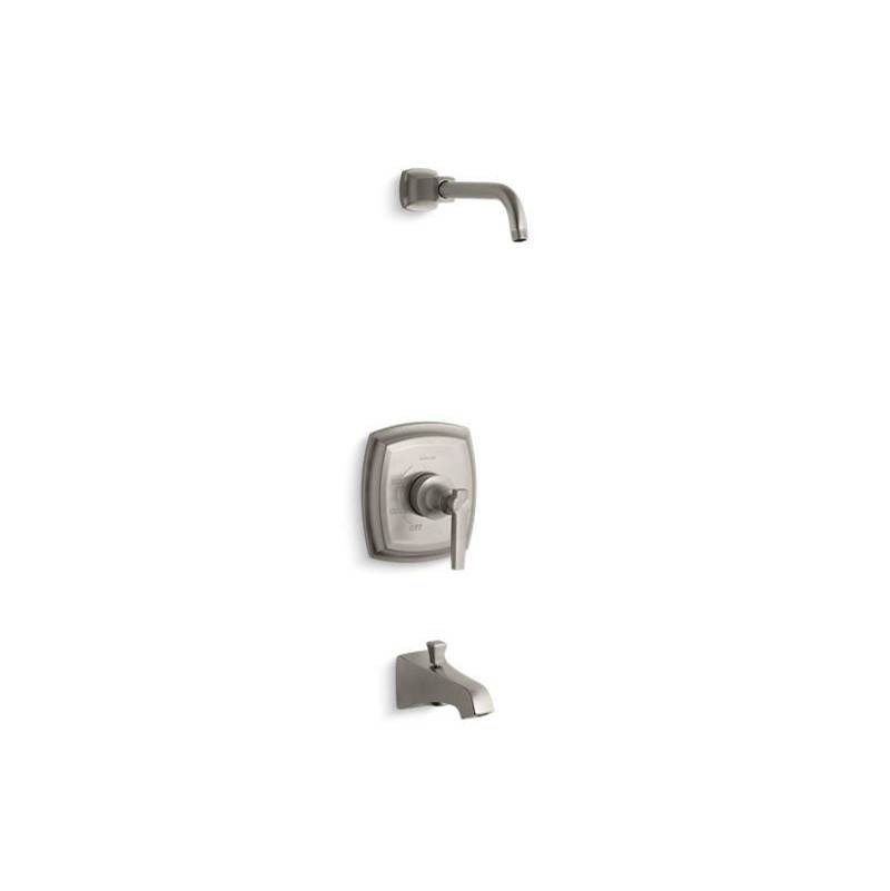 Kohler Margaux® Rite-Temp® bath and shower valve trim with lever handle and NPT spout, less showerhead