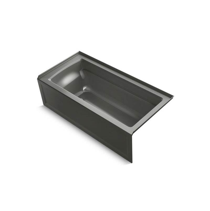 Kohler Archer® 66'' x 32'' three-side integral flange bath with right-hand drain