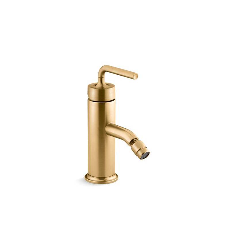 Kohler Purist® Horizontal swivel spray aerator bidet faucet with straight lever handle