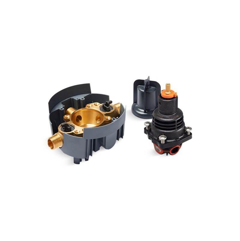 Kohler Rite-Temp® Thermostatic valve body and cartridge kit with service stops