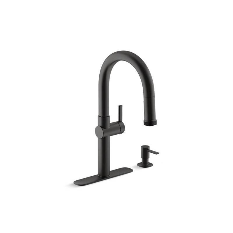 Kohler Rune™ Pull-down kitchen sink faucet with two-function sprayhead